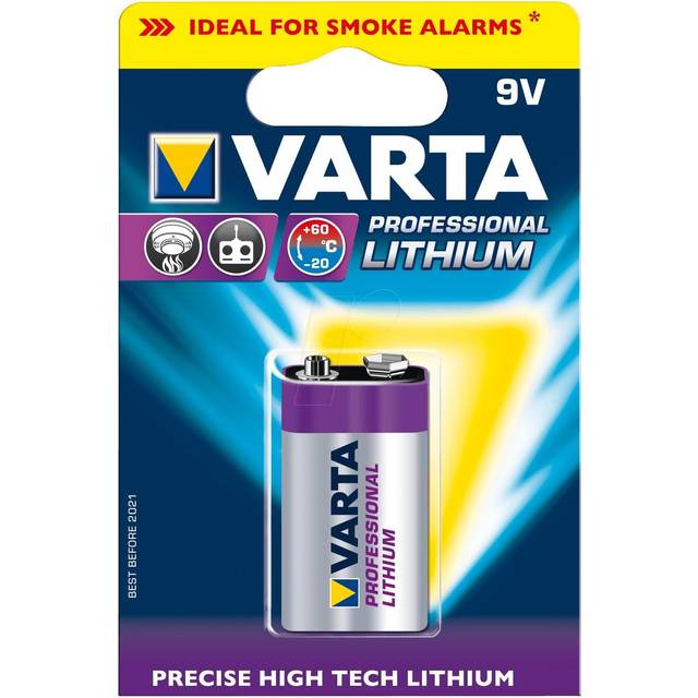 Varta Professional litiumbatteri (9 V, 1 200 mAh, 1 blister)