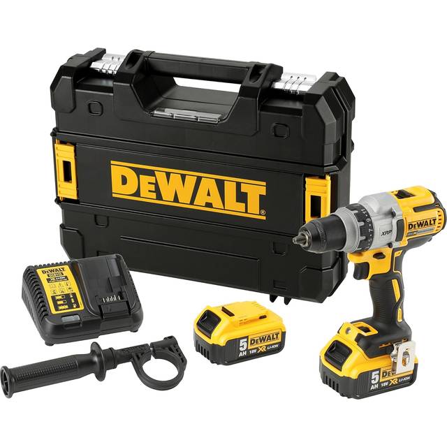 DeWalt DCD991 18v XR Cordless Brushless Drill Driver 2 x 5ah Li-ion Battery Charger Case