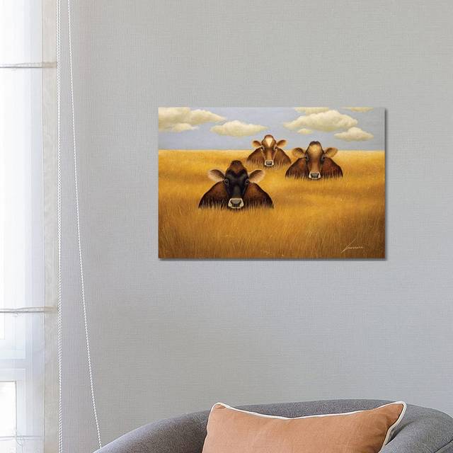 Prairie Trio by Lowell Herrero - Wrapped Canvas Painting (66.04 cm H x 45.72 cm W x 1.91 cm D)