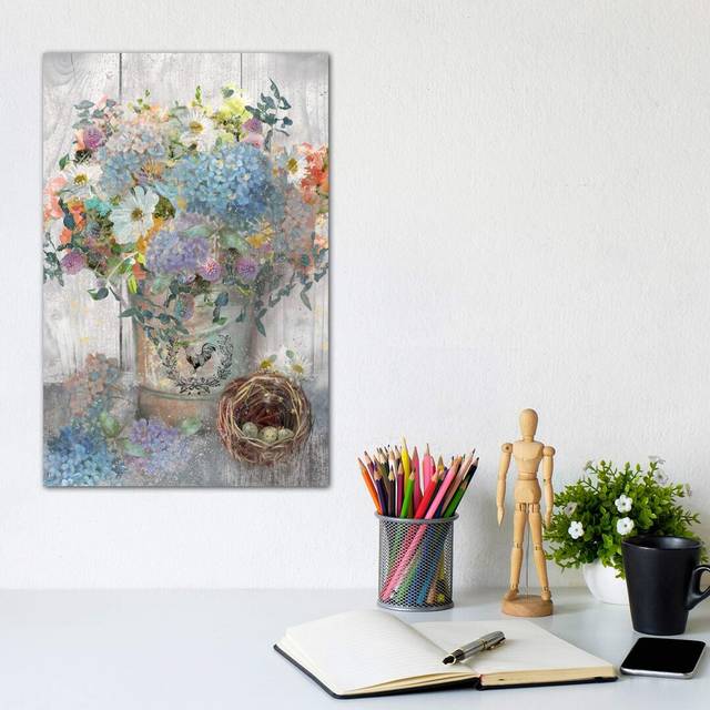 Bucket Of Flowers I' by Assaf Frank (20.32 cm H x 30.48 cm W)