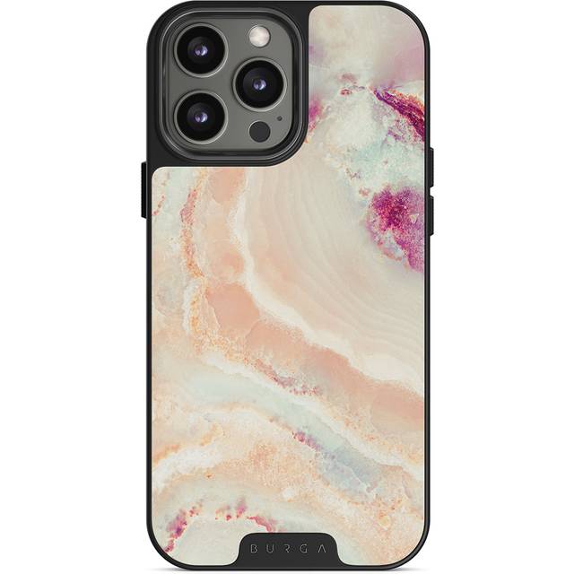 Berry Sorbet - Girly iPhone 13 Pro Case, Elite Dark (MagSafe) / Gunmetal