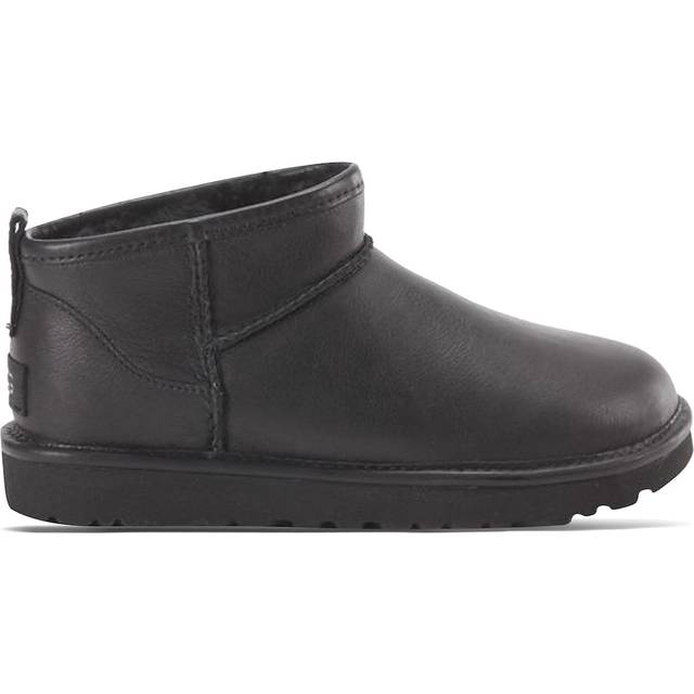 Ugg Womens Black Classic Ultra Mini Sheepskin Boots Eur 38/5 Uk Women - BLACK