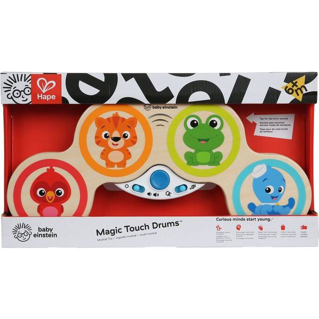 Baby Einstein Magic Touch Wooden Drum Musical Toy, Ages 6 months Plus