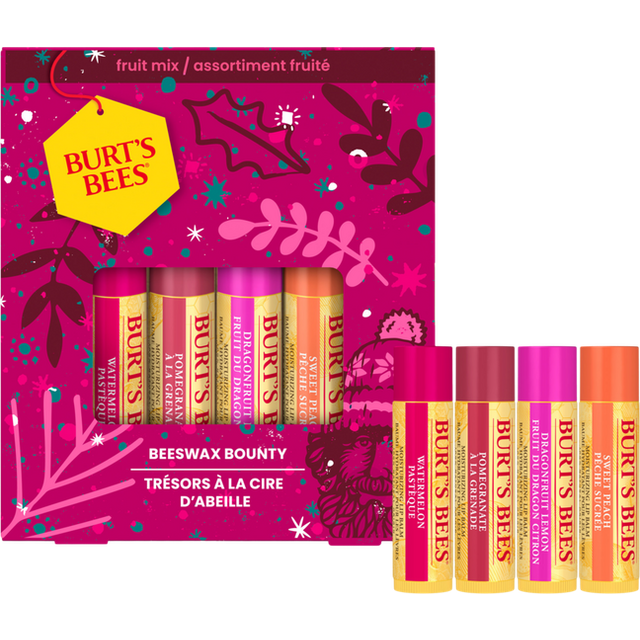 Burt's Bees Bounty Fruit Lip Balms Gift Set (4 x 4.25g)