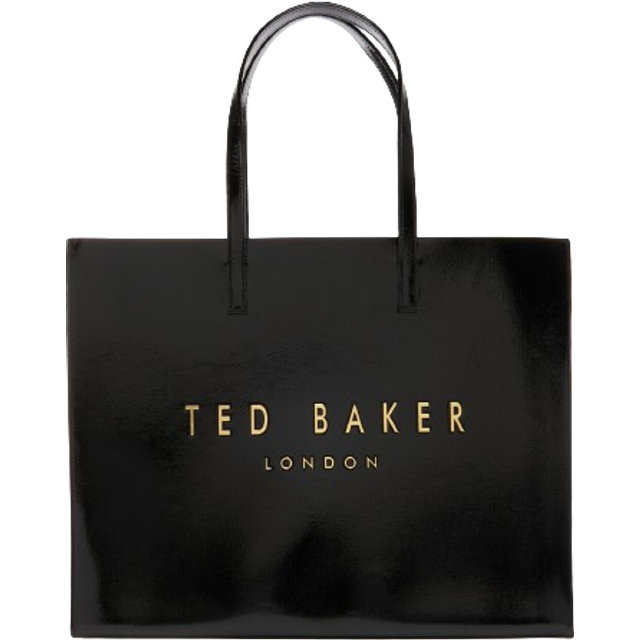 Ted Baker CRIKON Black Crinkle Texture Extra Large Icon Bag