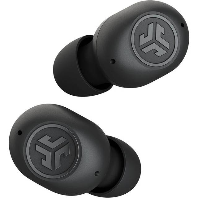 JLab JBuds Mini True Wireless Earbuds, Hörlurar i öronen, Bluetooth-hörlurar med mikrofon, Trådlösa öronsnäckor, TWS Bluetooth-öronsnäckor, USB-laddningsetui, Dubbel anslutning, EQ3-ljud, Svart