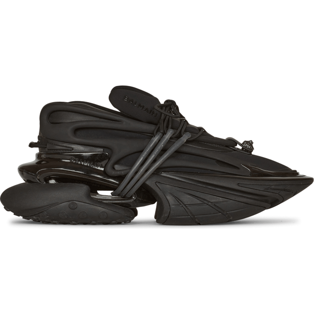 Balmain Black Leather Unicorn Low-Top Sneakers - 0PA NOIR - IT 43
