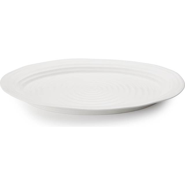 Sophie Conran, White - Medium Oval Serving Plate (39cm W X 30cm L X 5.6cm H)