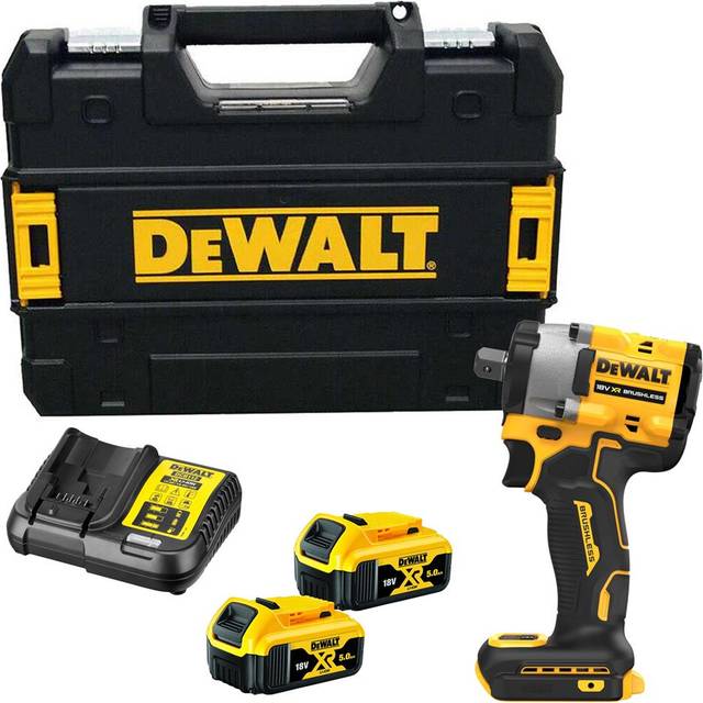 Dewalt 18v XR DCF922P2T Brushless 1/2 Compact Torque Wrench Detent Pin 2x 5ahBat