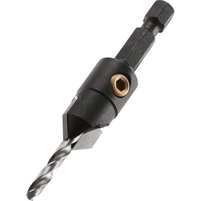 "Trend Snappy SNAP/CS/12TC Tungsten Carbide Tipped 12.7mm (1/2"") Diameter Countersink With Adjustable 3.5mm Pilot Drill"