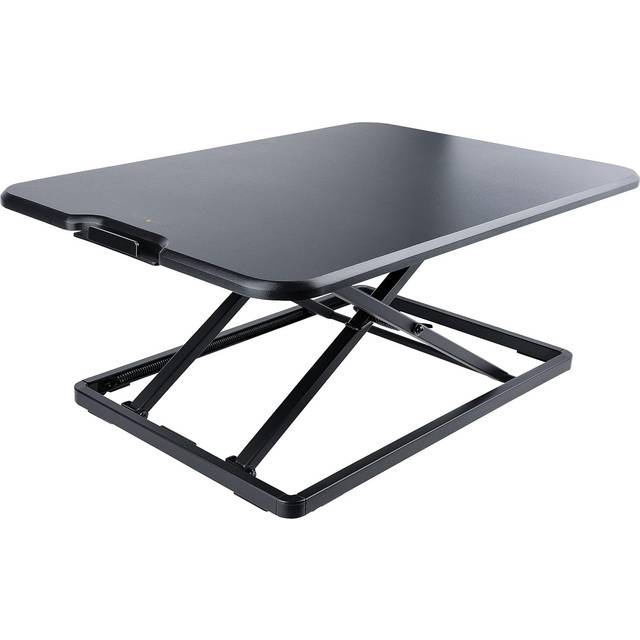StarTech.com Standing Desk Converter for Laptop - Up to 8kg/17.6lb - Height Adjustable Laptop Riser - Table-Top Stand-Up Desk Converter for Home Office - Sit-Stand Desk Platform