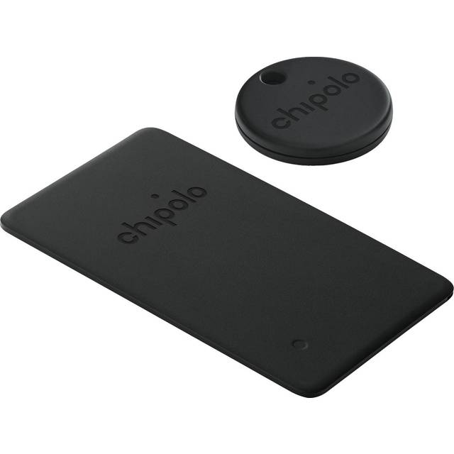 Chipolo ONE Spot & Card Spot Bundle - Kompatibel med Apple Find My - Svart