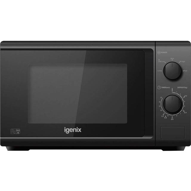 Igenix Black 20L Manual Solo Microwave Black 800W