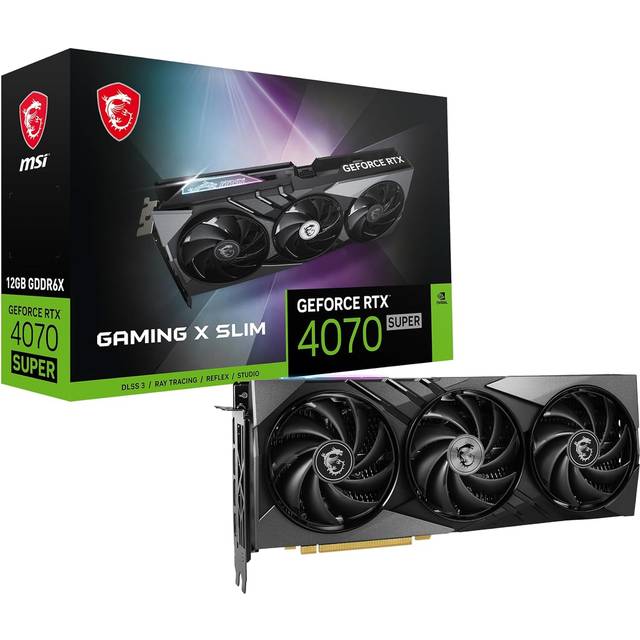 MSI GAMING GeForce RTX 4070 SUPER 12G X SLIM NVIDIA 12 Go GDDR6X