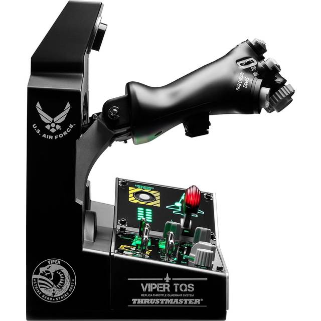 Thrustmaster Viper TQS Mission Pack för PC, Gasreglagekvadrantsystem i Metall, Gasreglage och Kontrollpanel Ingår, Hall-effektprecision, 64 Actionknappar, 6 Axlar