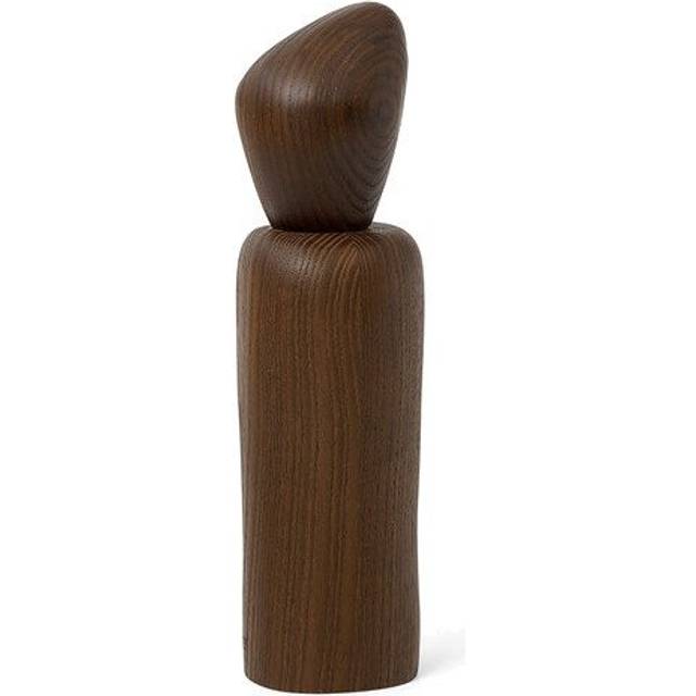 Ferm Living - Cairn Grinder - dunkelbraun/LxBxH 6,7x6x21cm/kann für Salz und Pfeffer genutzt werden - dark brown (21.0 x 6.7 x 6.0cm)