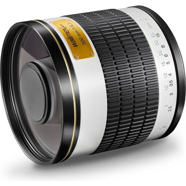 Walimex Pro 500 mm 1:6,3 CSC spegelteleobjektiv för Sony E objektivbajonett vitt (manuellt fokus, beräknad för fullformat-sensor filterdiameter 34 mm, inkl. skyddslock och objektivpåse)
