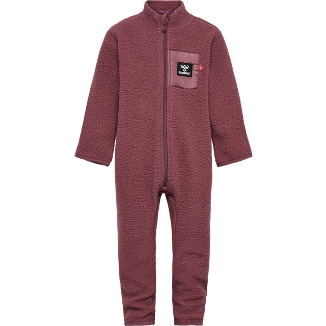 Hummel Fleeceoverall - Teddy - hmlAtlas - Rose Brown - Hummel - 1 år (80) - Fleeceoverall