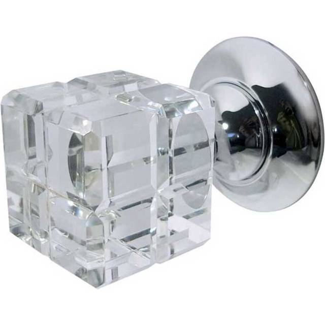 Ted Double Dummy Knobset - Polished Nickel (6cm H X 6cm W)