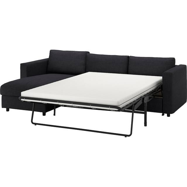 VIMLE 3-sits bäddsoffa, med schäslong/Hillared antracit