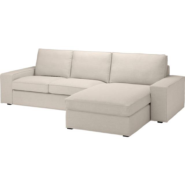 KIVIK 3-sitssoffa med schäslong, Gunnared beige