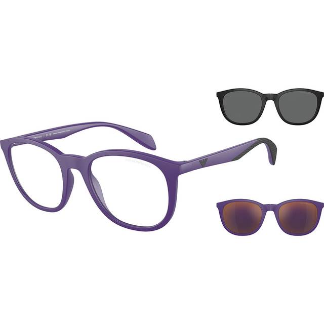 Emporio Armani, Accessoarer, unisex, ONE Size, Stiliga Solglasögon Kollektion - purple (ONE SIZE)