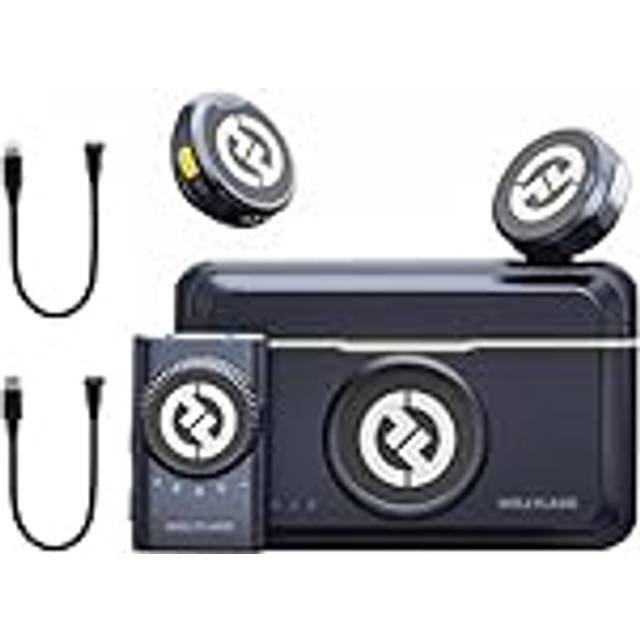 Hollyland LARK M2 DUO 2-Person Wireless Camera-Mount Microphone System (2.4 GHz, Shine Charcoal)