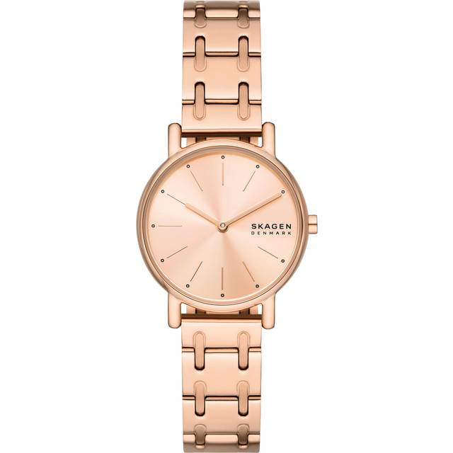 Skagen Signatur Lille Rose Gold Tone Stainless Steel Rose Gold Dial Quartz SKW3125 Women's Watch