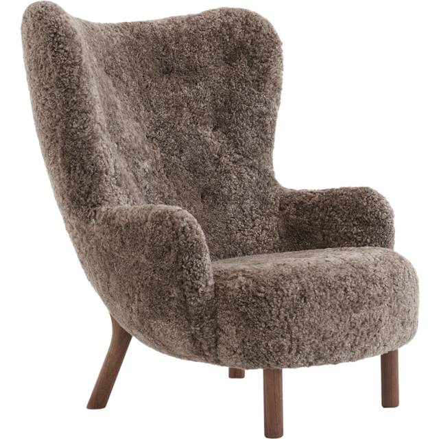 &Tradition Petra VB3 High fåtölj Oljad valnöt-Sheepskin Sahara