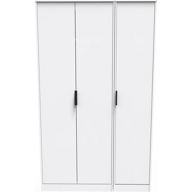 Madrid 3 Door Robe (Ready Assembled) - White - One Size