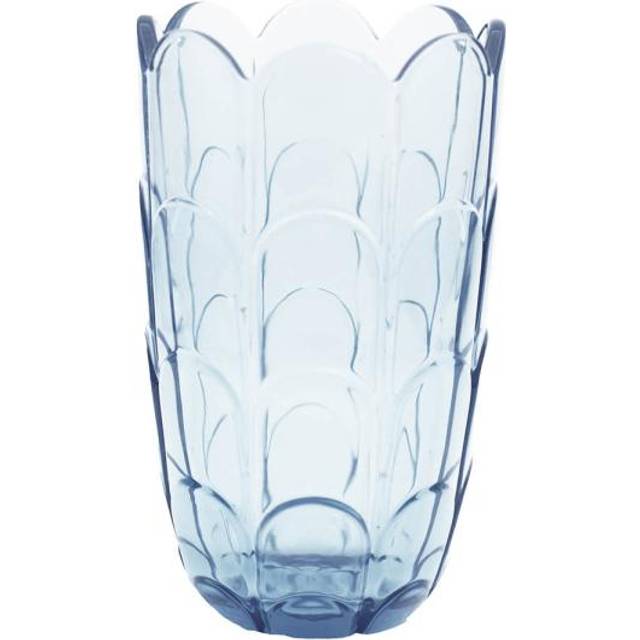Holmegaard Lily vase H19 cm Blue iris