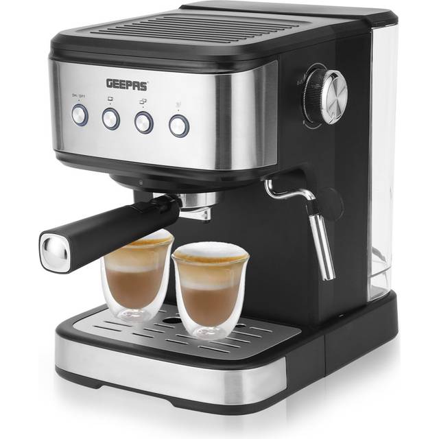 Geepas 20-bar Stainless Steel Barista Espresso Machine