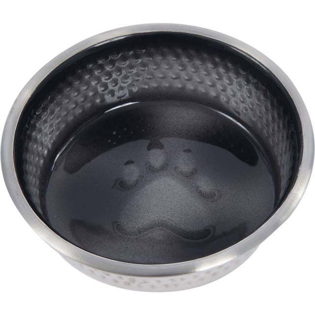 Weatherbeeta Non-Slip Stainless Steel Shade Dog Bowl - 19.5cm · Black