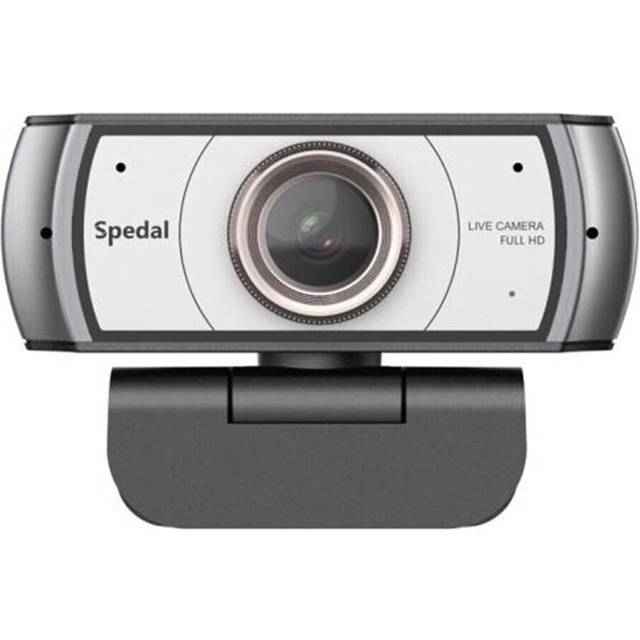 920Pro Wide Angle120 Degree Webcam Software Control Video Conference Distance Learning Remote Teaching Full HD Live Streaming with Microphone - Silver