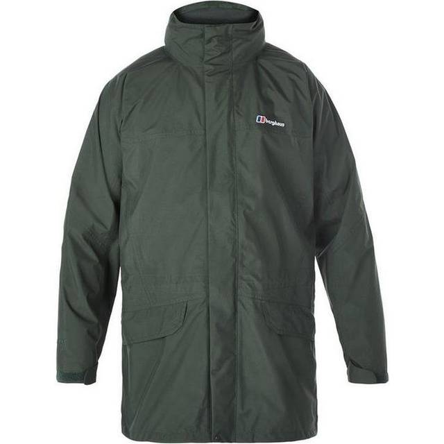 Berghaus men's long cornice jacket 421015z92 dark green
