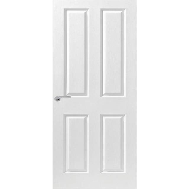Wickes Chester White Grained Moulded 4 Panel Internal Door - 1981 x 762mm
