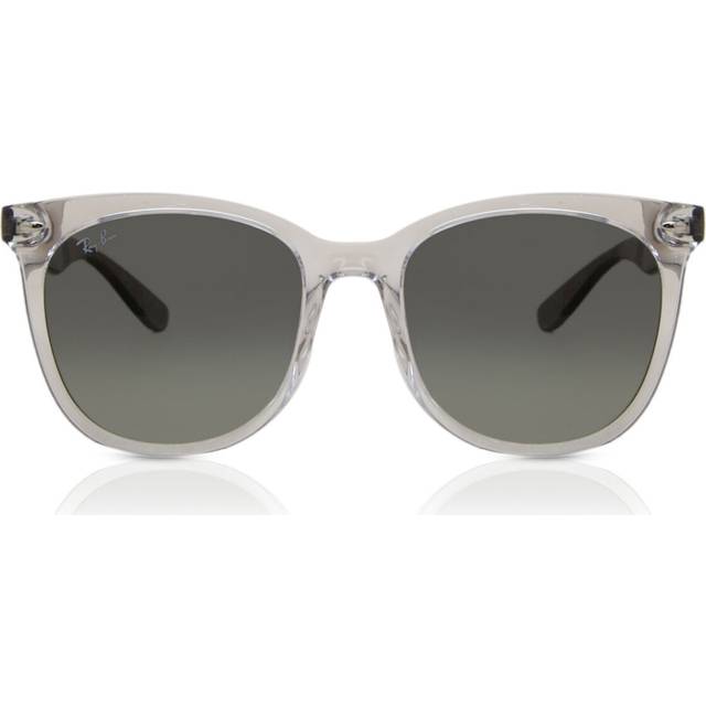 Ray - Ban Unisex RB4379D 659811 Solglasögon Injicerad Transparent Grå Fyrkantig Normal Skuggad