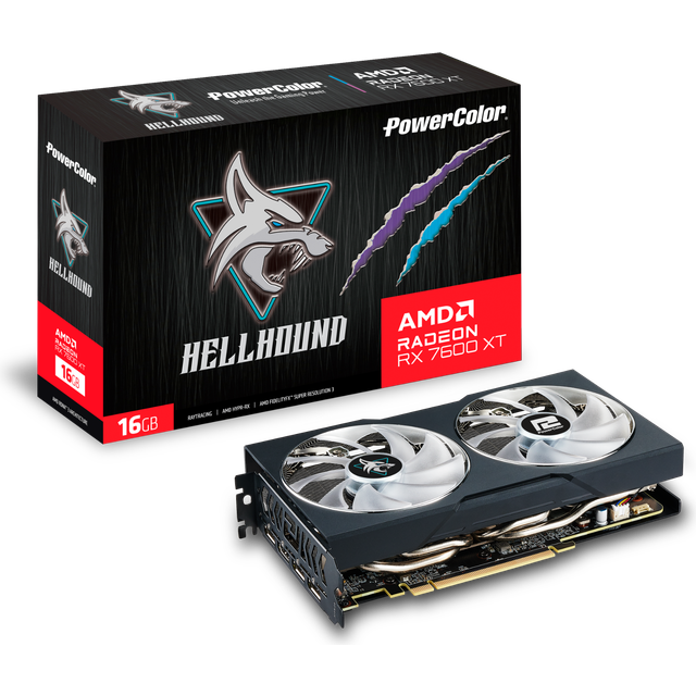 PowerColor Radeon RX 7600 XT 16GB Hellhound