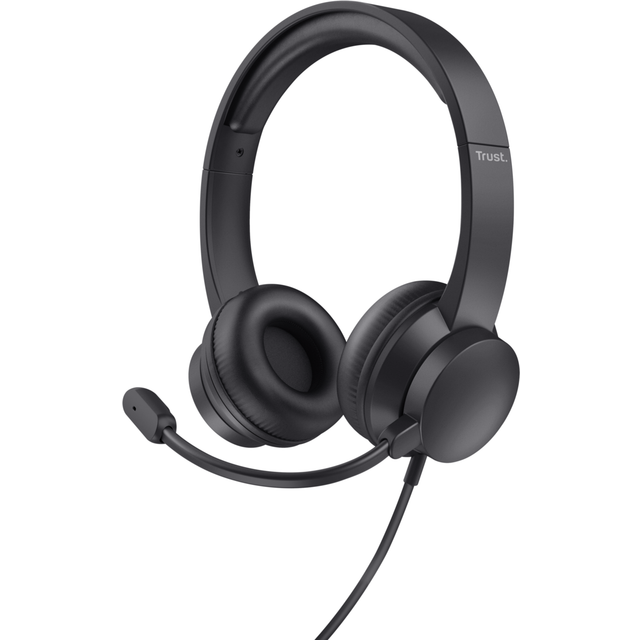 Trust HS-201 Headset Wired Head-band Office/Call center USB Type-A Black