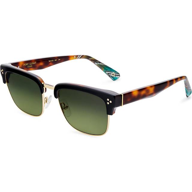 Etnia Barcelona Port Lligat Sun GDBK Men's Sunglasses Gold Size 54 - Black Gold (54)