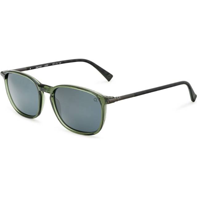 Etnia Barcelona Cactus Polarized GRBK Men&#39;s Sunglasses Green Size 53 - Transparent Dark Green (53)