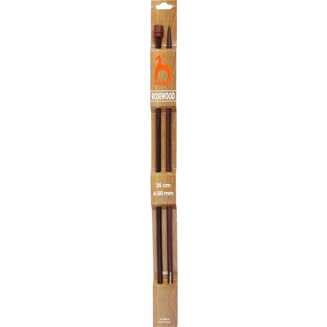 Pony Rosewood Knitting Needles 35cm - per pack