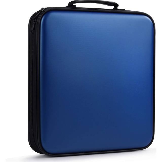 TIMCORR DVD Storage CD Case Holder: 160 Capacity CD Sleeves Black Disc Cases Binder for Car - CD Hard Organizer Box - Large DVD Wallet for Movie/Music
