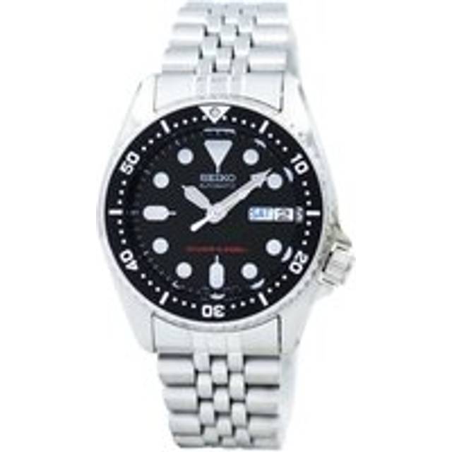 Seiko Divers Automatic Black Dial Stainless Steel Jubilee Bracelet Men's Watch SKX013K2