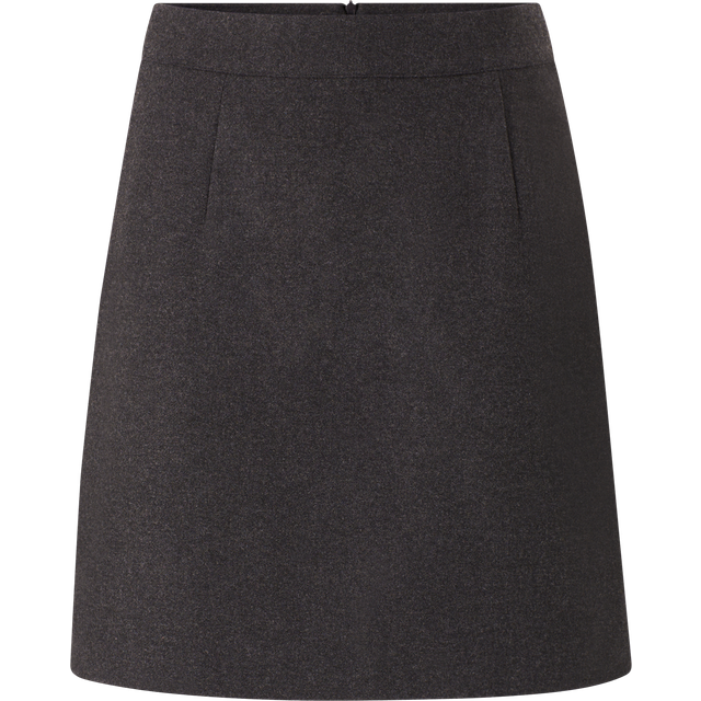 Selected Femme Tailored Mini Skirt - Dark Gray Melange