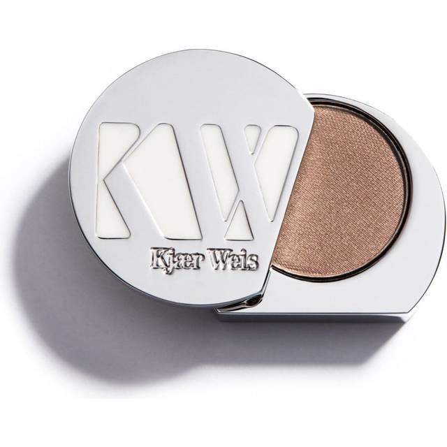Kjaer Weis Powder Eye Shadow. Highly Pigmented Light Mocha Brown Eyeshadow with Organic Ingredients. Blendable Eye Shadow for Long Lasting Eye Makeup.