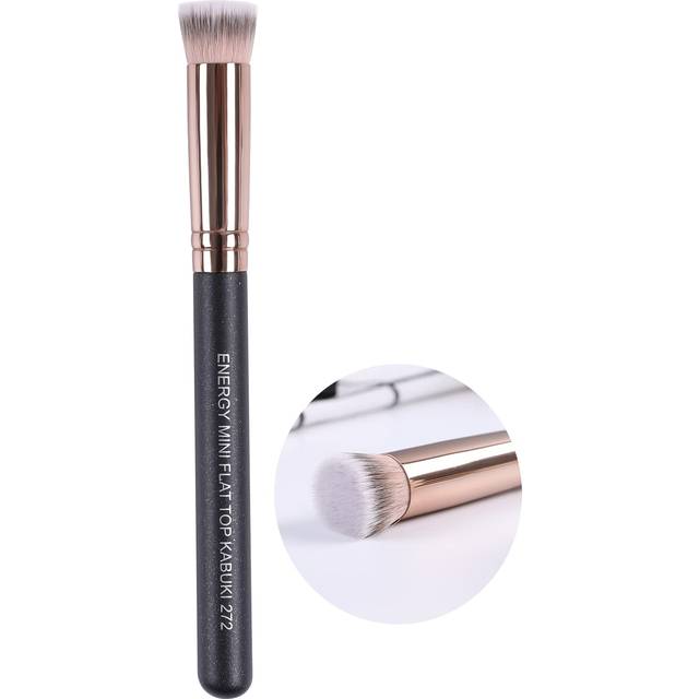 ENERGY Under Eye Concealer Brush Mini Flat Top Kabuki Foundation Brush with Synthetic Bristles for Concealing Blending Setting Buffing with Powder Liq