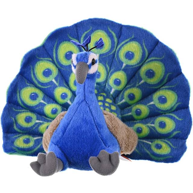 Wild Republic Peacock Plush  Stuffed Animal  Plush Toy  Gifts for Kids  Cuddlekins 12 Inches