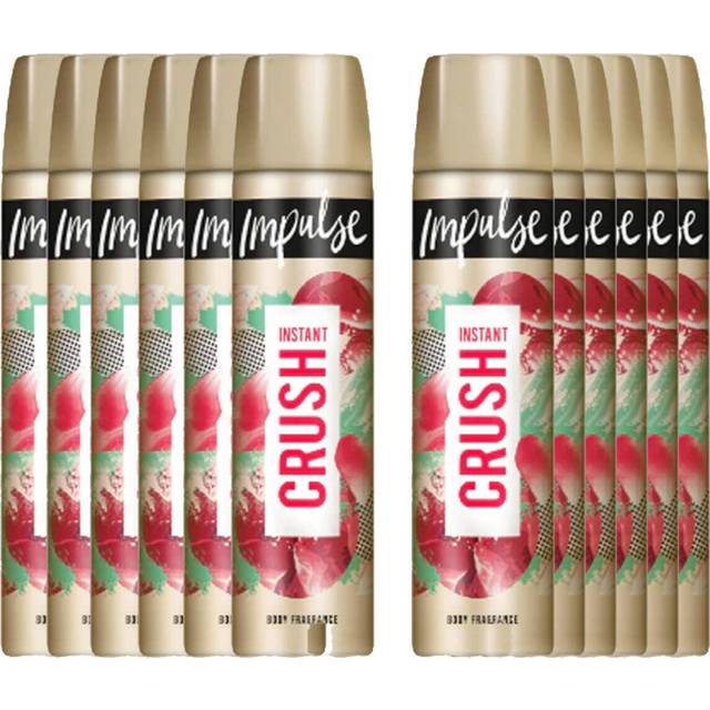 Impulse instant Crush Deodorant, 75ml (Pack of 12)