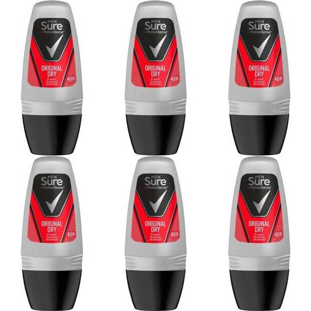 Sure Men Original Roll-On Anti-Perspirant Deodorant 50ml (Pack of 6)